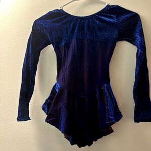 Balogh’s Dance/skating outfit - beautiful blue with design - long sleeve